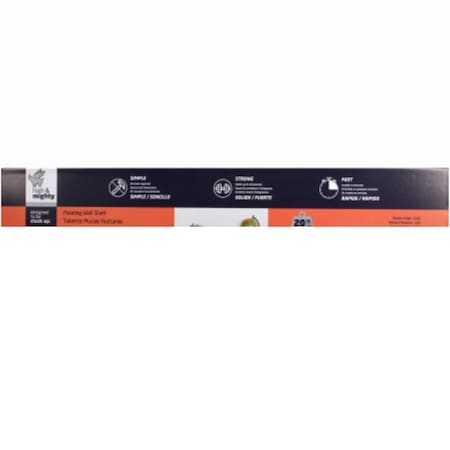 Hillman 24 in. High & Mighty Floating Shelf, Grey HI572430